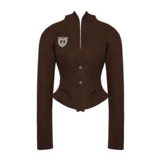 NyDkyel_Retro_Brown_Striped_Waist_Defining_Blazer_Set_MISSTT