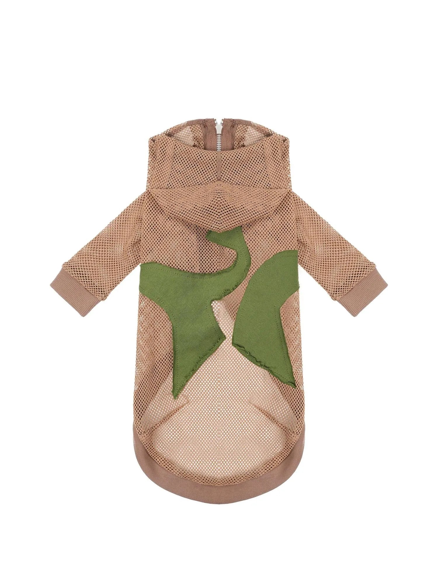 Retro Star Patch Hooded Jacket For Whippet