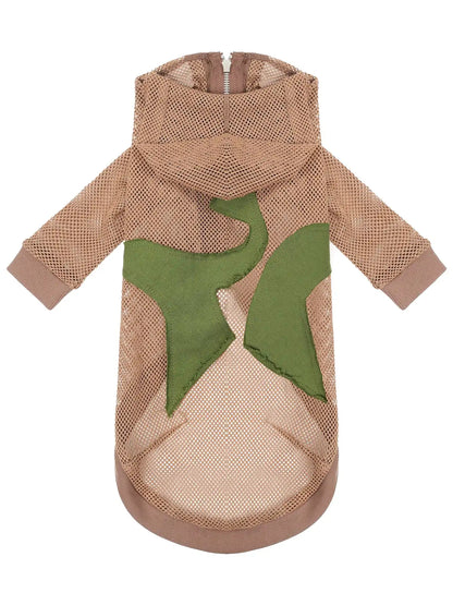 Retro Star Patch Hooded Jacket For Whippet