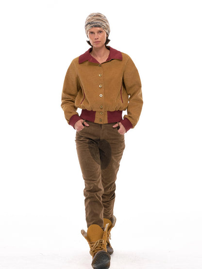 Retro Suede Patch Crotch Flared Equestrian Riding Pants