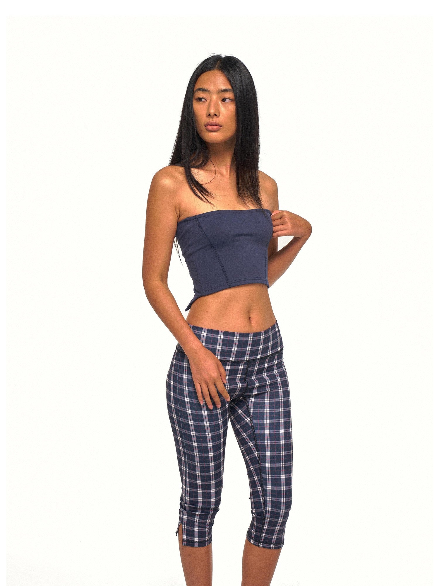 NyDkyel Reversible Cross Twist Knot Cropped Strappy Women&