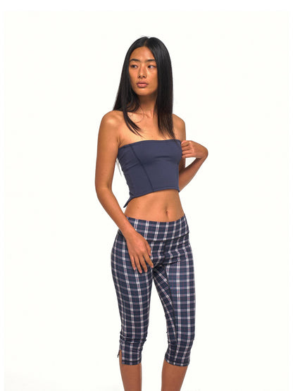 NyDkyel Reversible Cross Twist Knot Cropped Strappy Women&