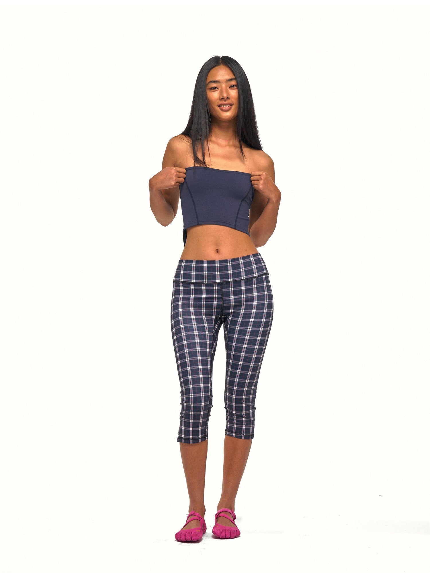 NyDkyel Reversible Cross Twist Knot Cropped Strappy Women&