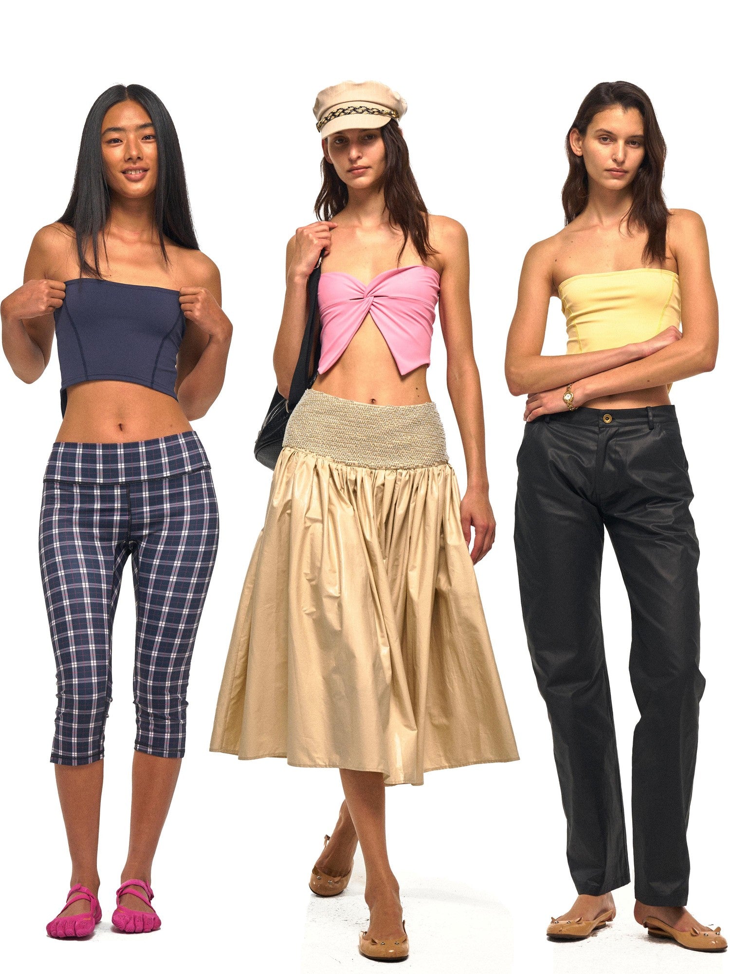 NyDkyel Reversible Cross Twist Knot Cropped Strappy Women&