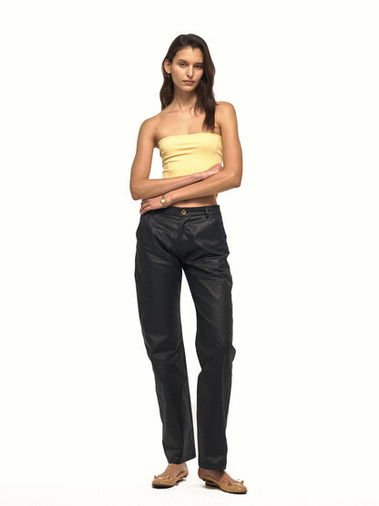 NyDkyel Reversible Cross Twist Knot Cropped Strappy Women&