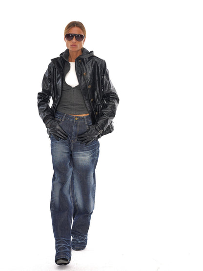 NyDkyel Soft Lyocell Wool Blend Thick Slim Fit Faux Two Piece Hooded Zip Women Hoodies