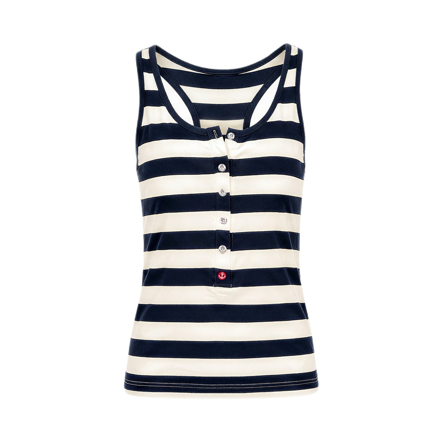 NyDkyel_Striped_Contrast_Anchor_Button_U_Neck_Slim_Cropped_Women&