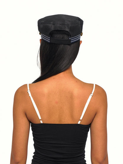 NyDkyel Striped Cutout Gold Decor Military Adjustable Women&
