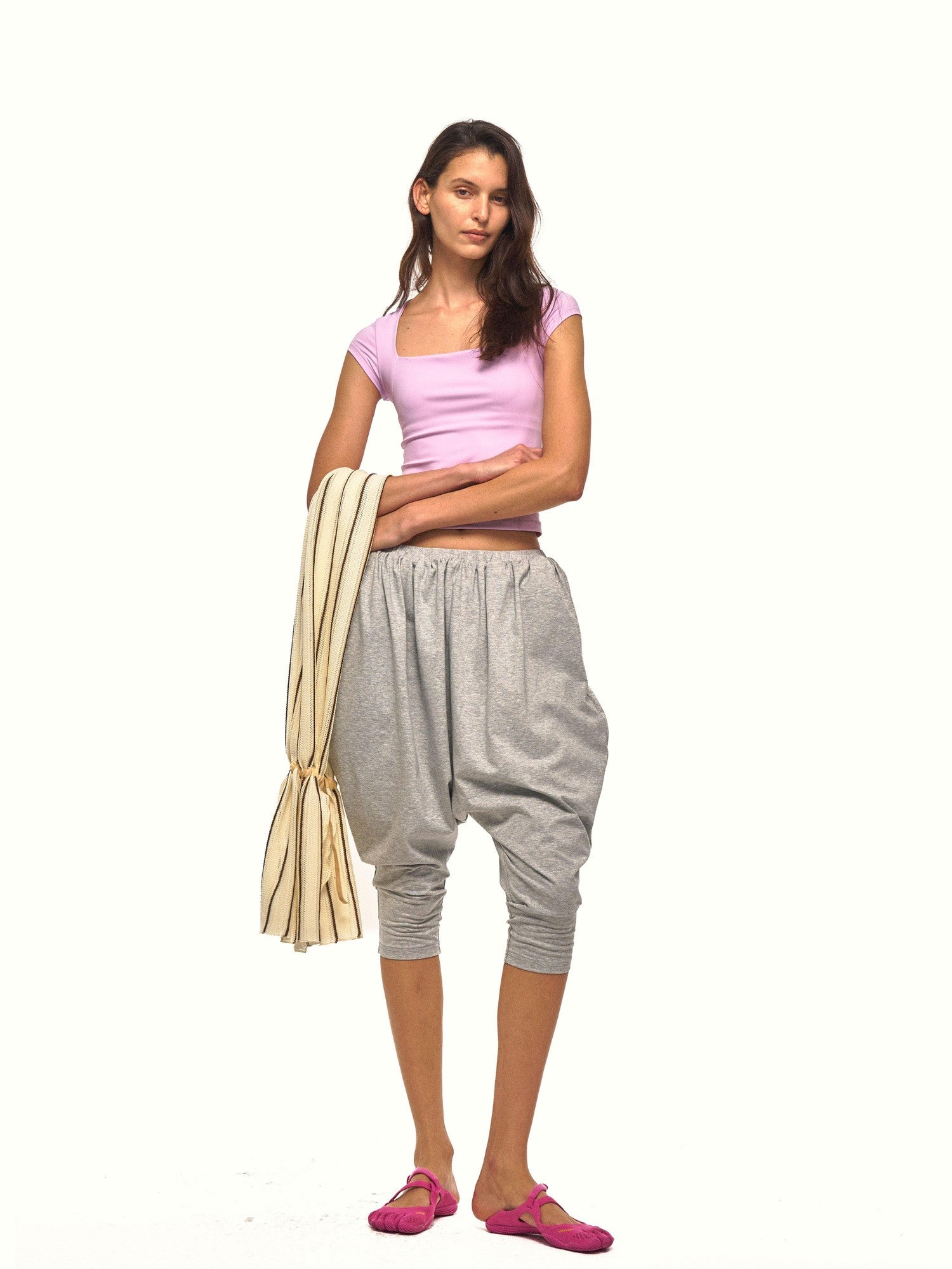 NyDkyel Striped Drawstring Gathered Draped Women&