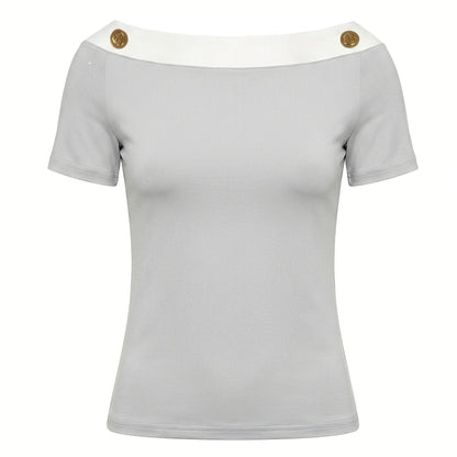 NyDkyel_Striped_Napoleon_Button_Bateau_Neck_Spliced_Women&