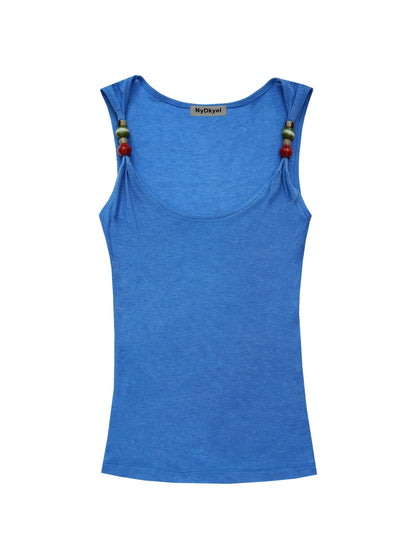 Tencel Wool Beaded Camisole Four Colors