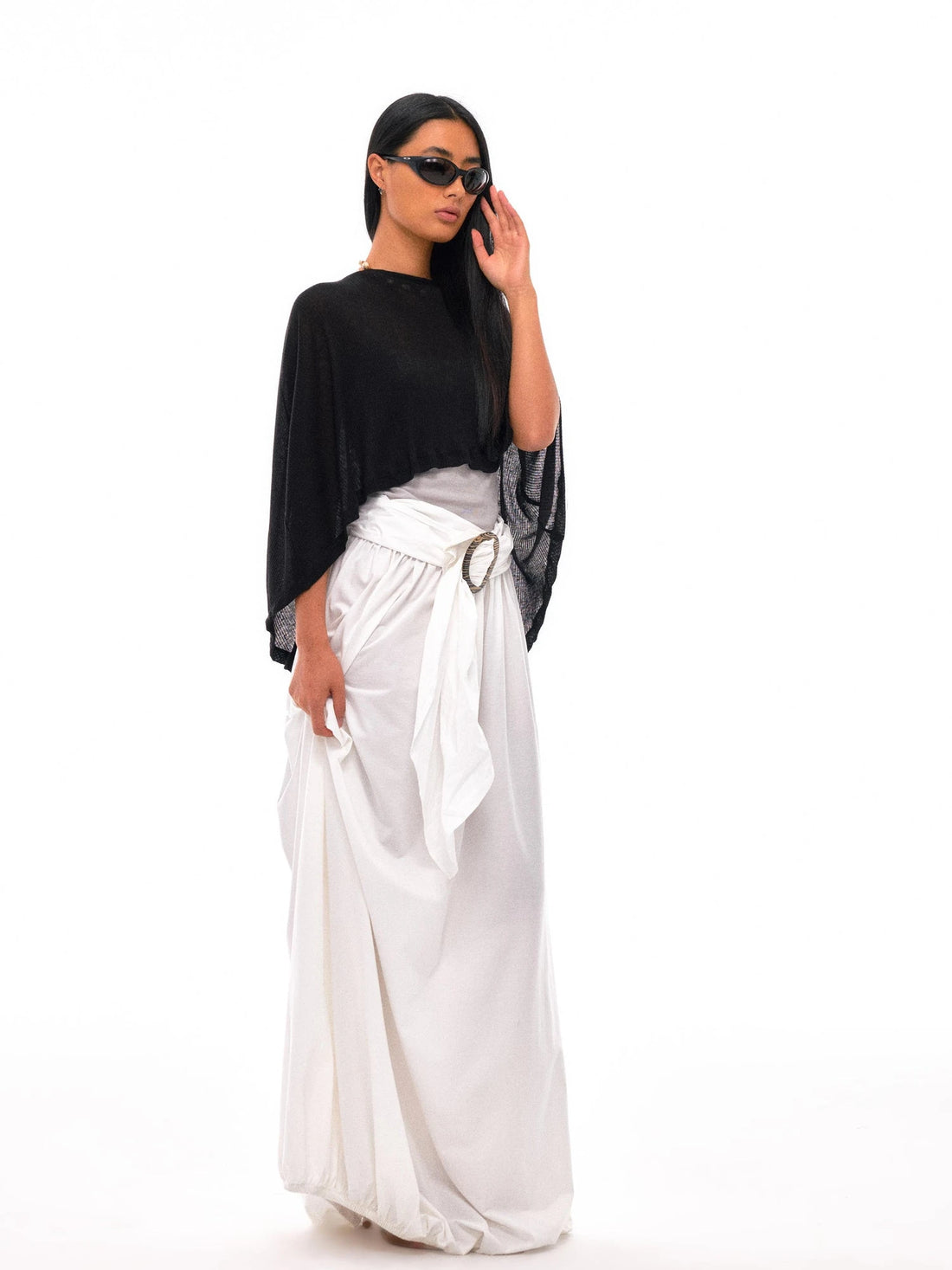 Tencel Wool Cape Sun Protection Shrug Top