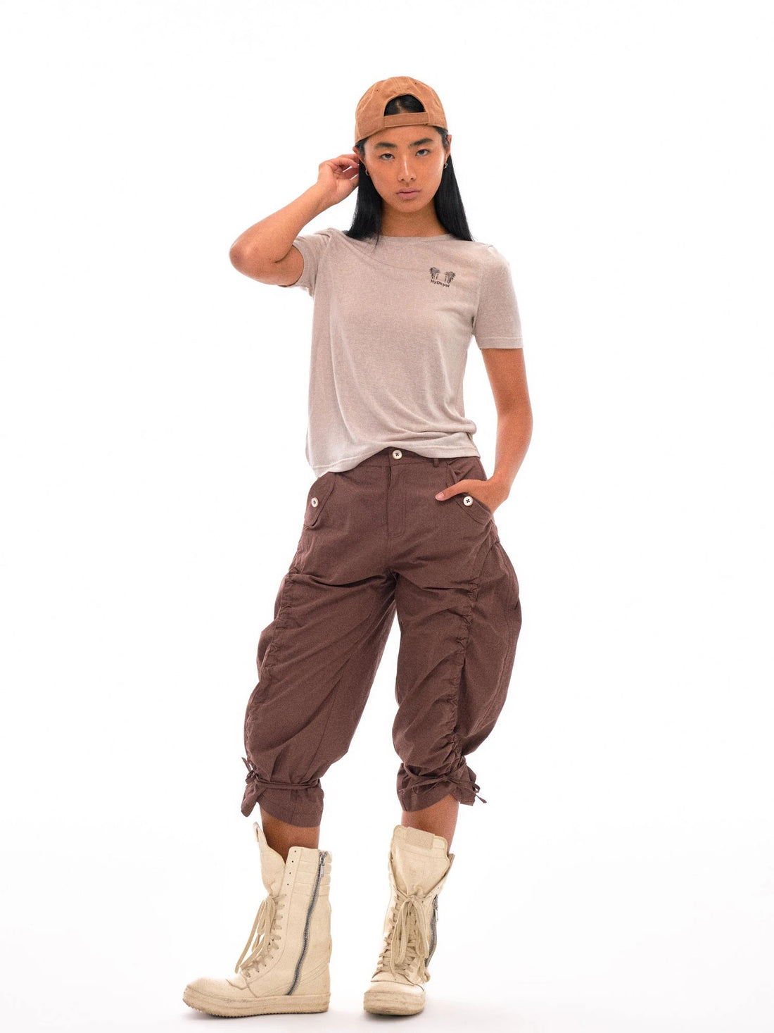 Tribal Feather Print T-shirt In Tencel Blend
