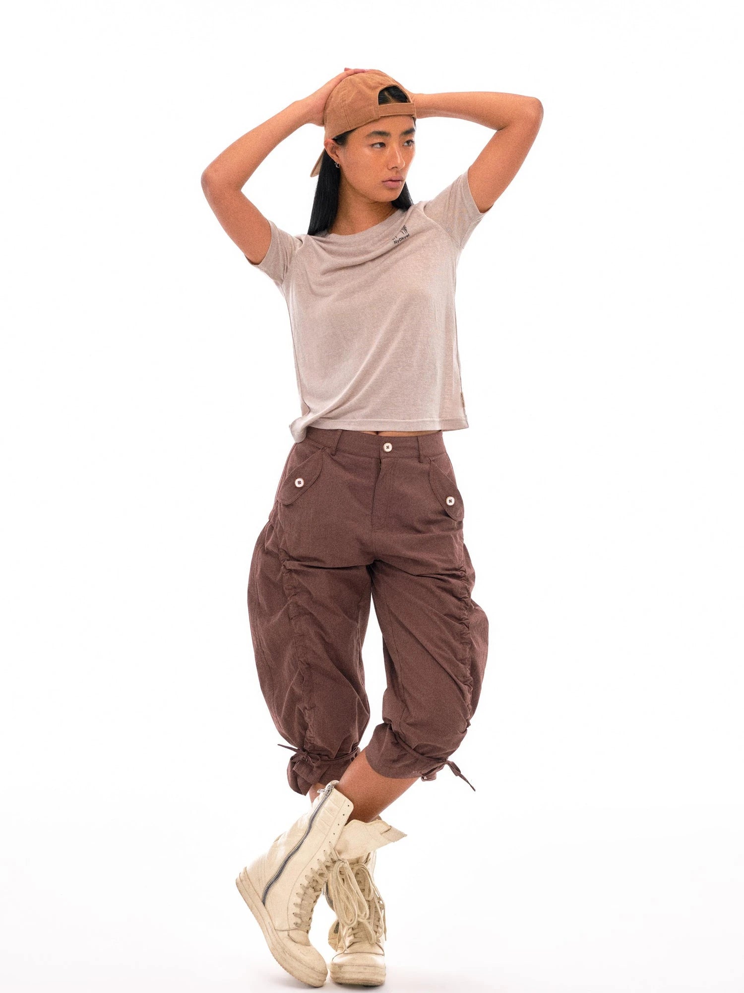 Tribal Feather Print T-shirt In Tencel Blend