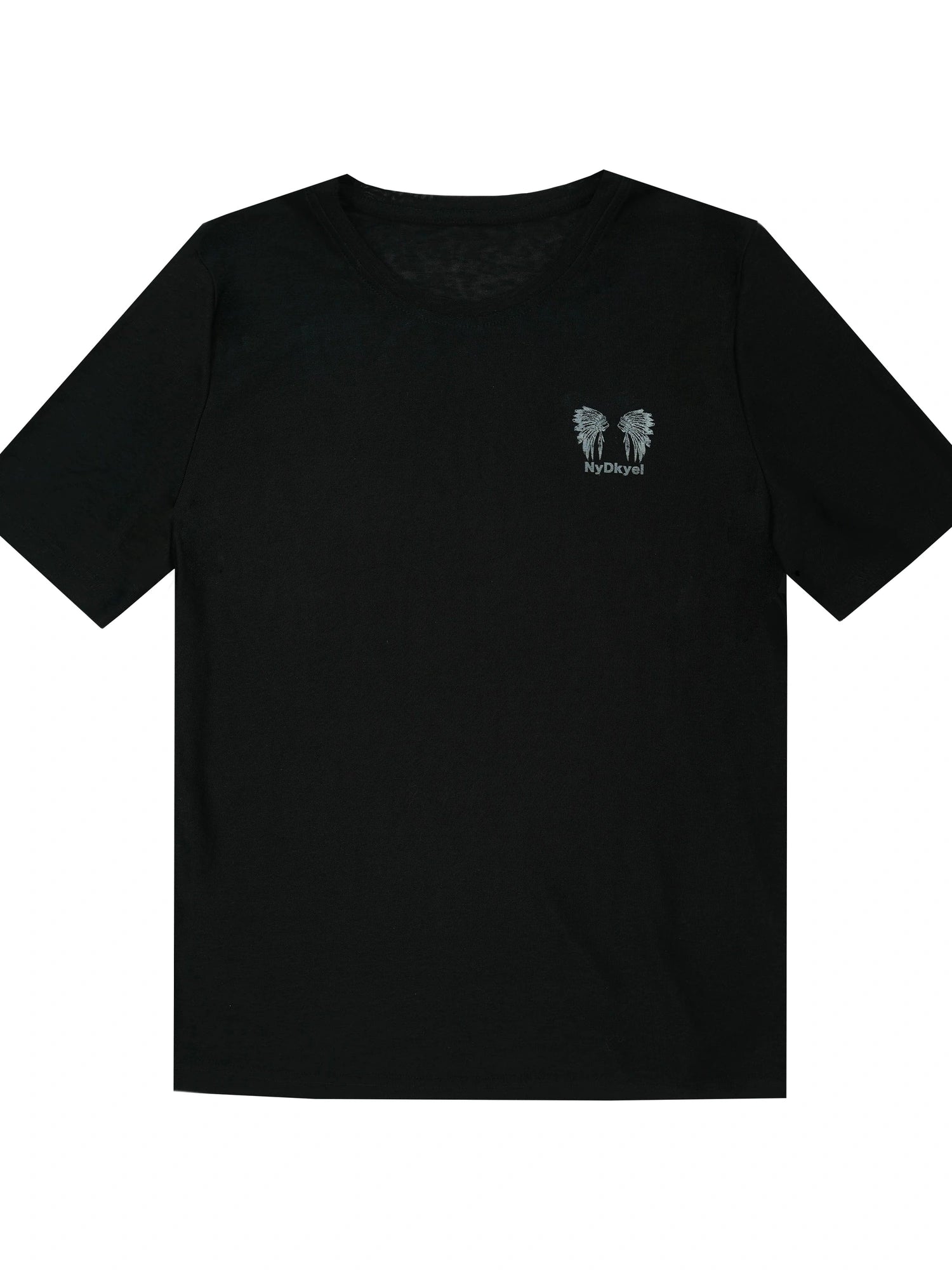 Tribal Feather Print T-shirt In Tencel Blend