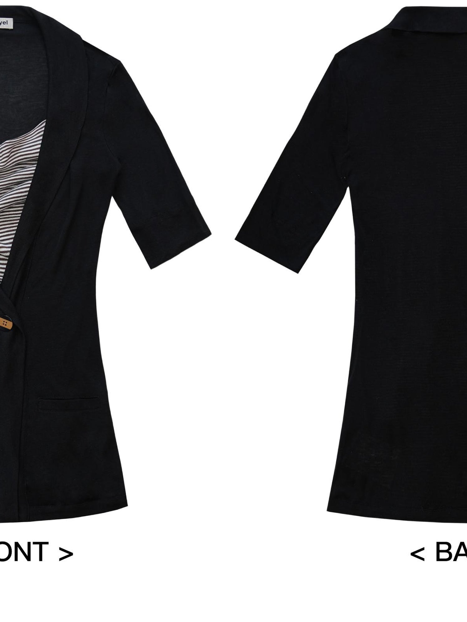 NyDkyel Two Tone Draped Collar Knit Cardigan Dress