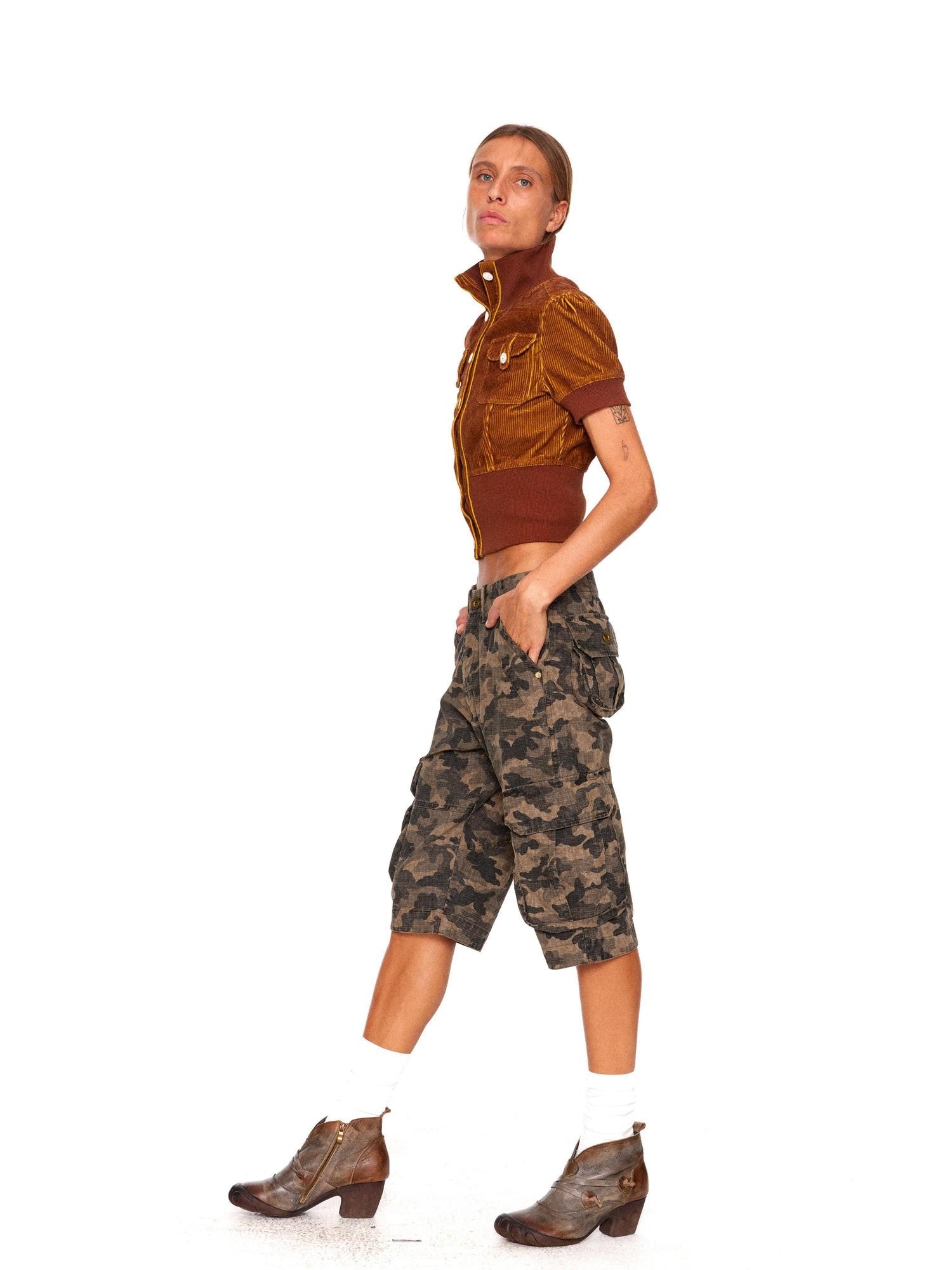 NyDkyel Two Tone Special Craft Stand Collar Waist Cinch Women&