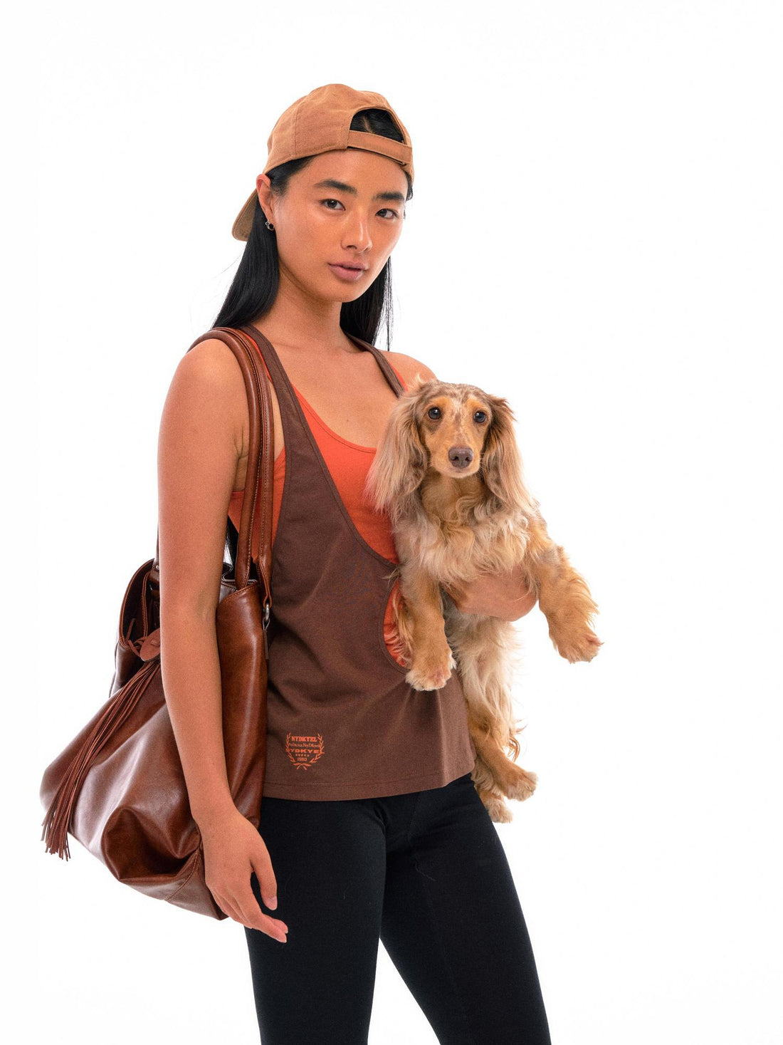 NyDkyel Two Tone U Neck Layered Top With Back Twist Detail