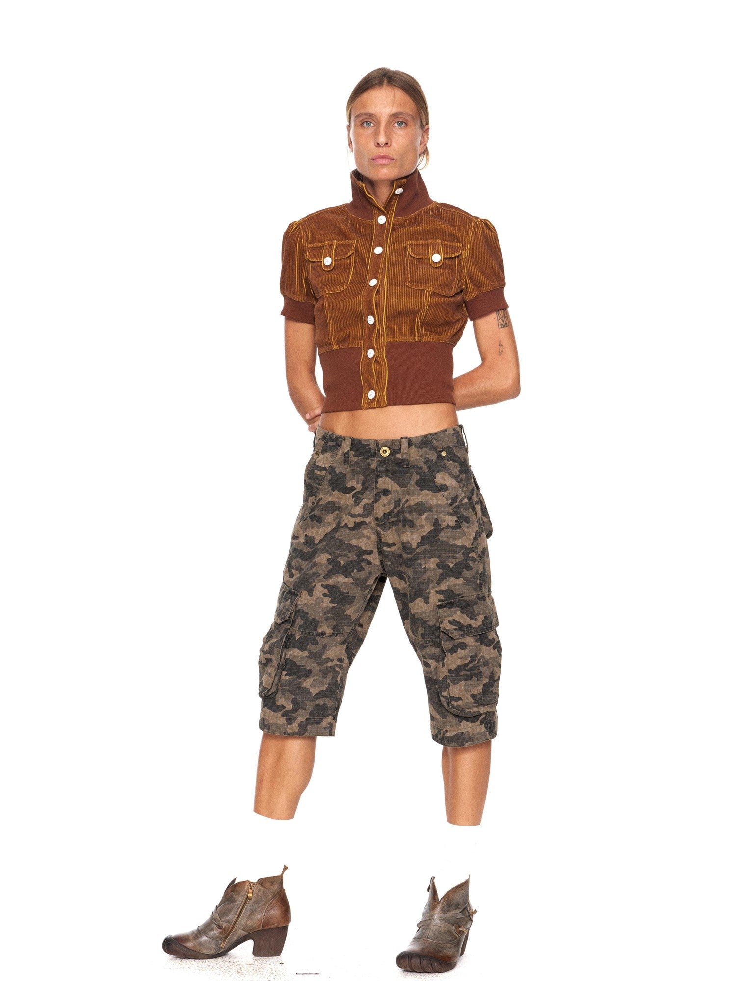 NyDkyel Utility 3d Pocket Military Camo Women&