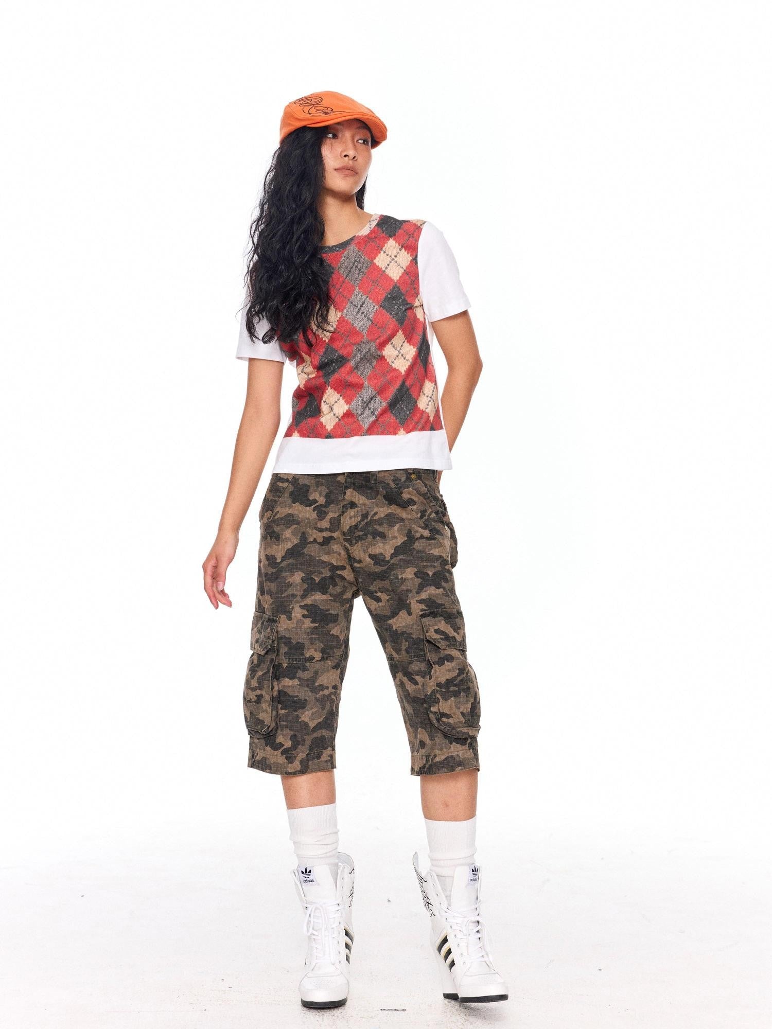 NyDkyel Utility 3d Pocket Military Camo Women&
