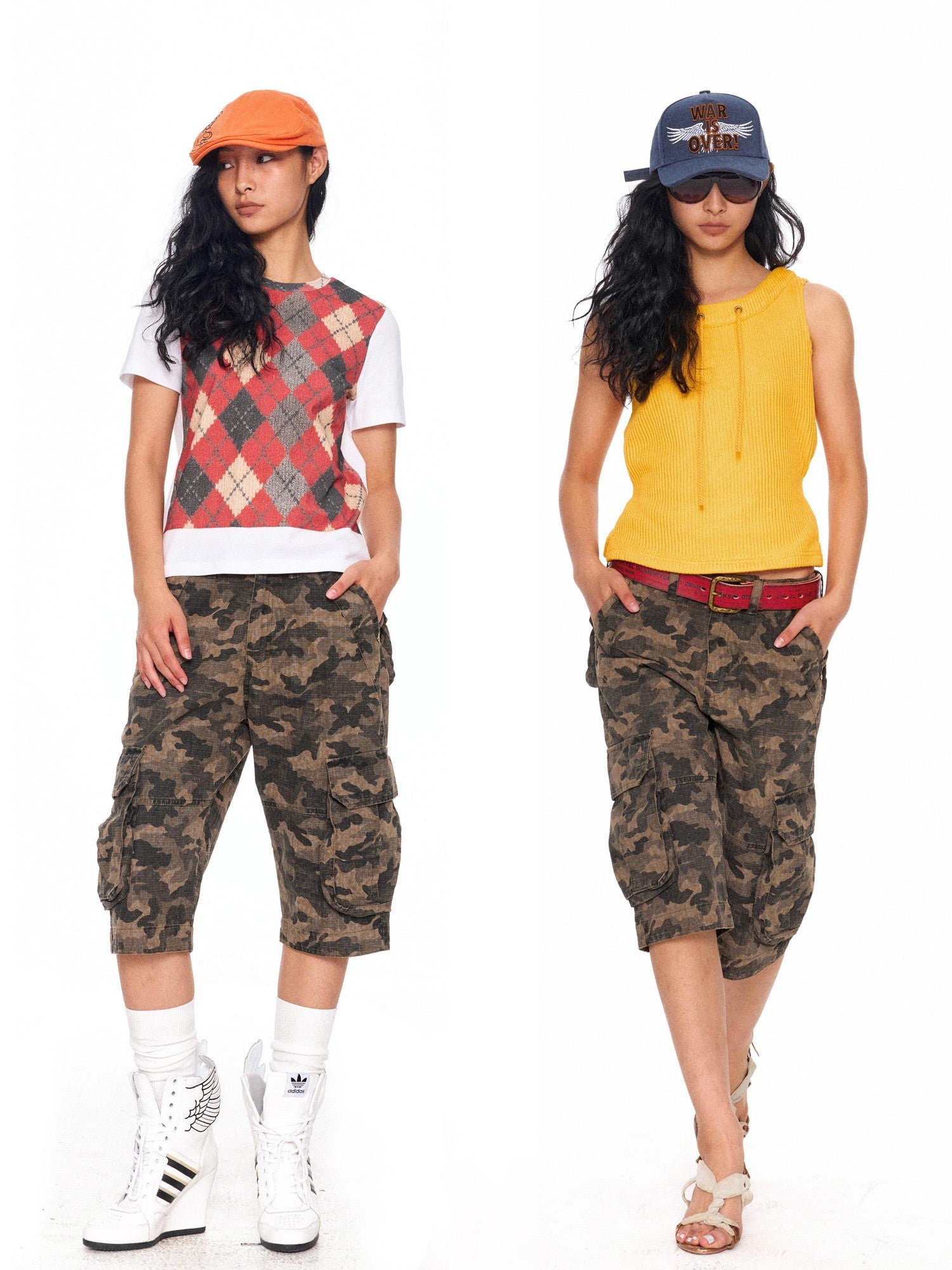 NyDkyel Utility 3d Pocket Military Camo Women&