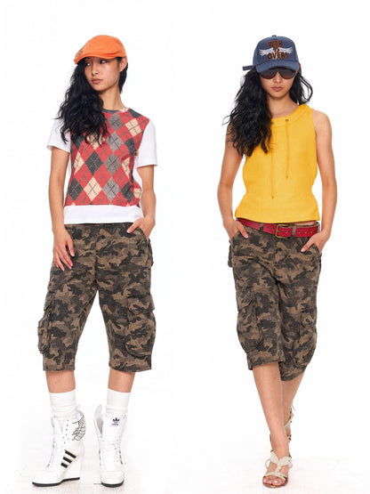 NyDkyel Utility 3d Pocket Military Camo Women&