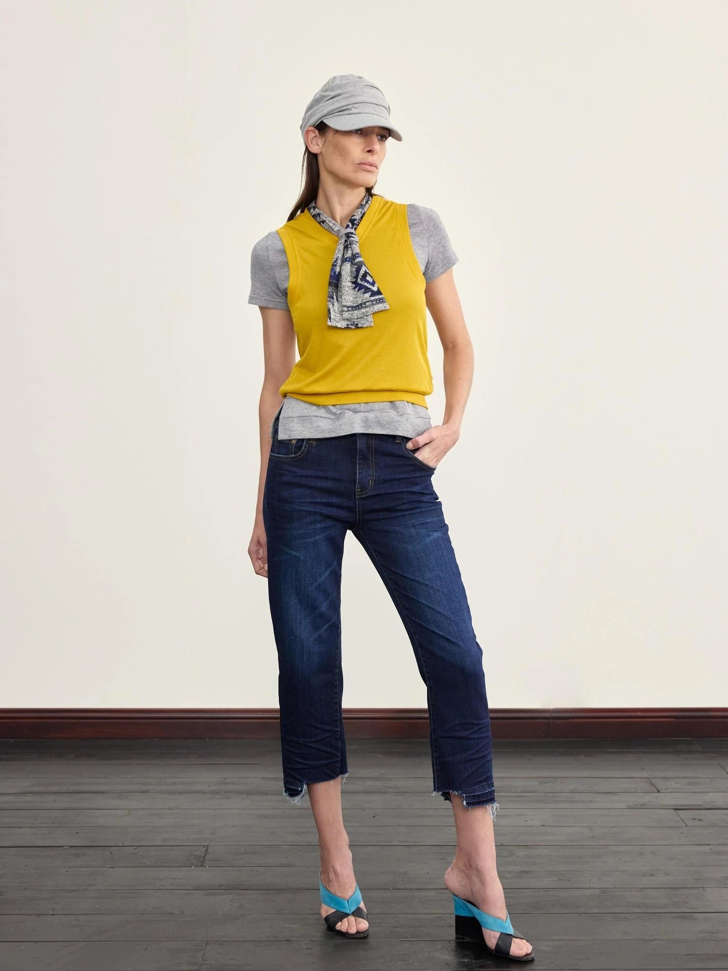 V-Neck Knit Vest For Layering Or Solo Wear
