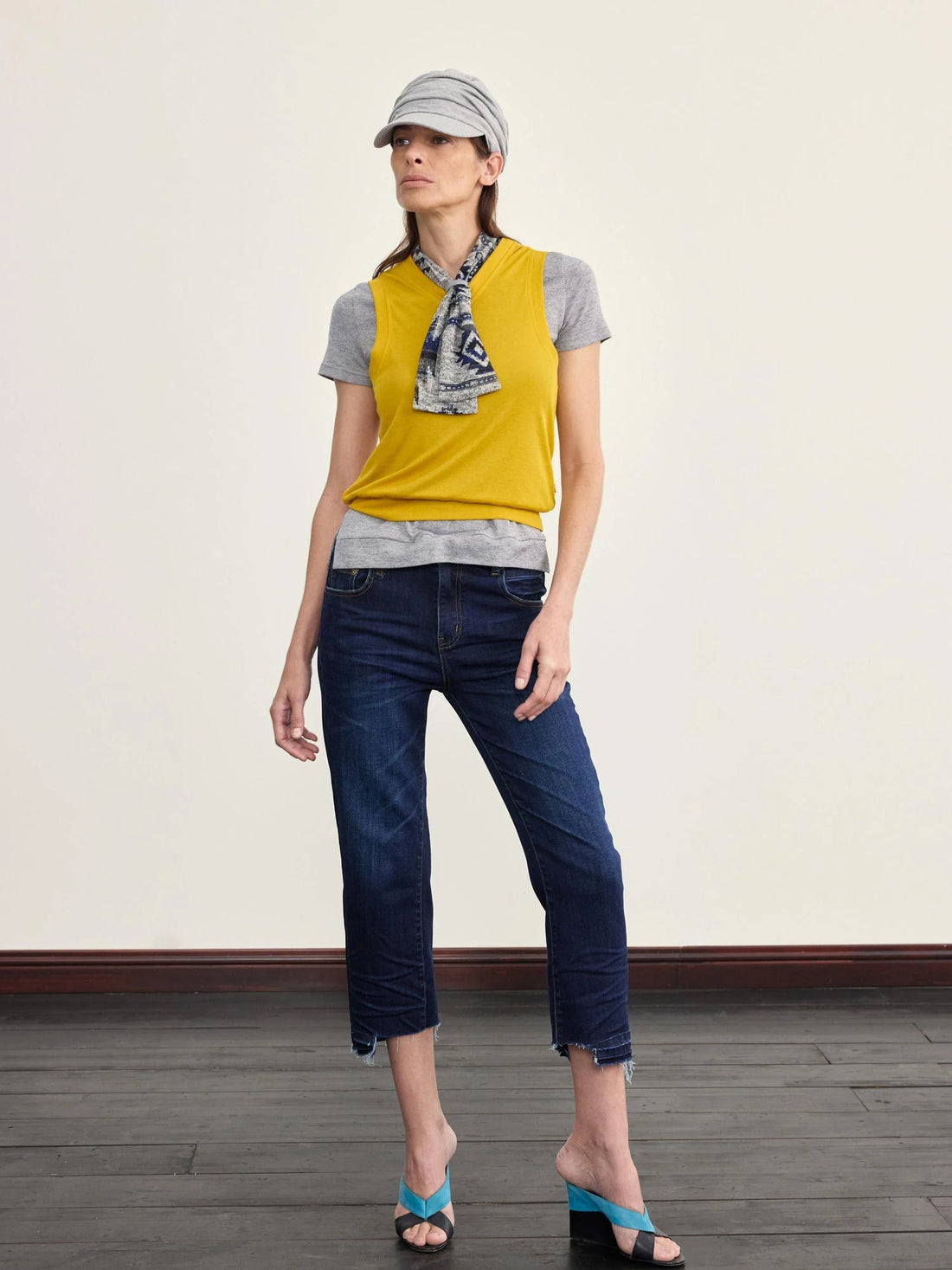 V-Neck Knit Vest For Layering Or Solo Wear