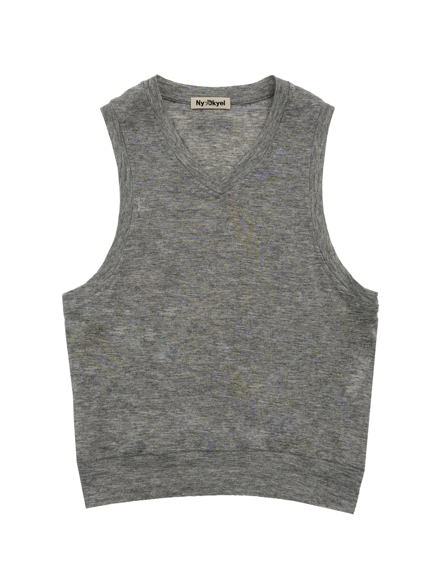 V-Neck Knit Vest For Layering Or Solo Wear