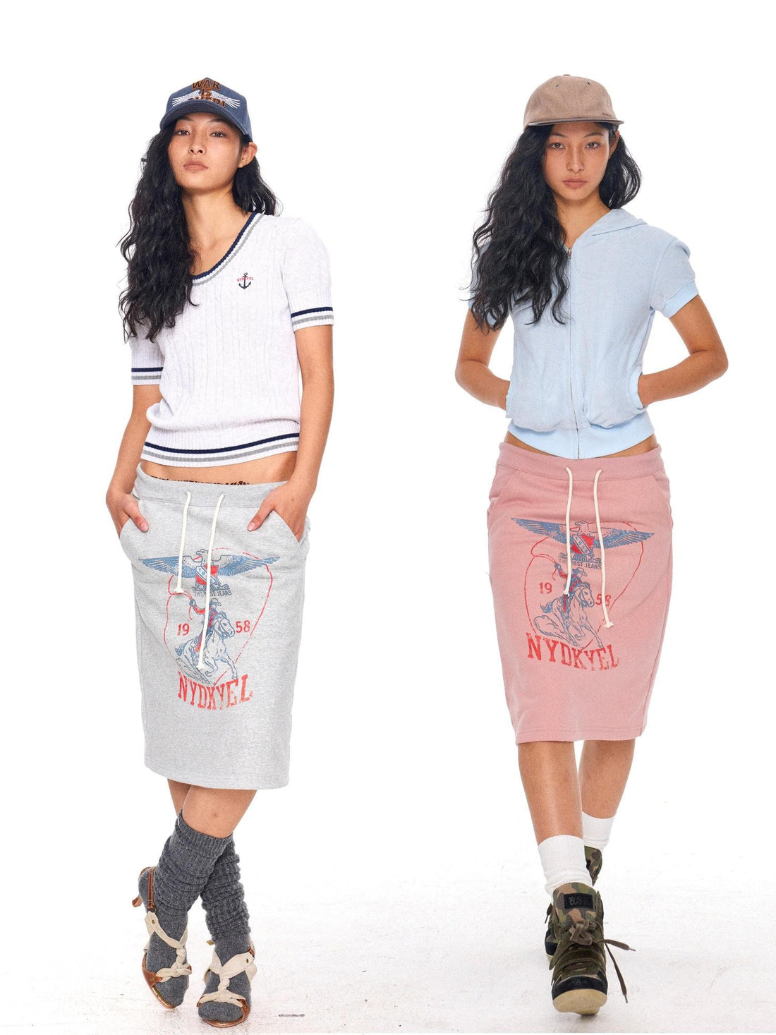 NyDkyel Vintage British Badge Knight Print Drawstring H Line Women&