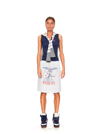 NyDkyel Vintage British Badge Knight Print Drawstring H Line Women&