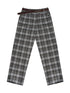 Vintage Checkered Tweed Relaxed Fit Trousers