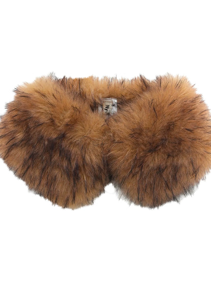 Vintage Faux Fur Collar Wrap Retro Brown Army Green