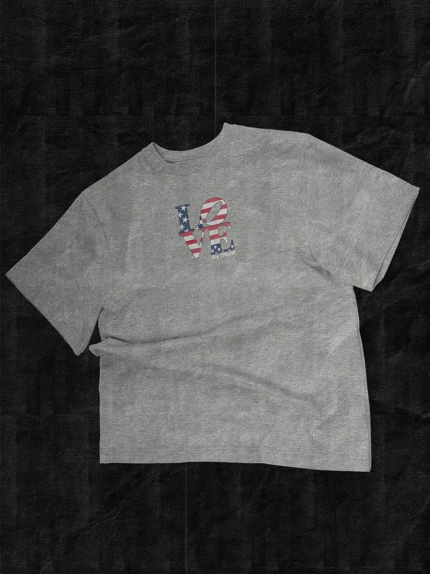 Vintage Washed Cotton Tee With Wide Shoulder Retro Fit