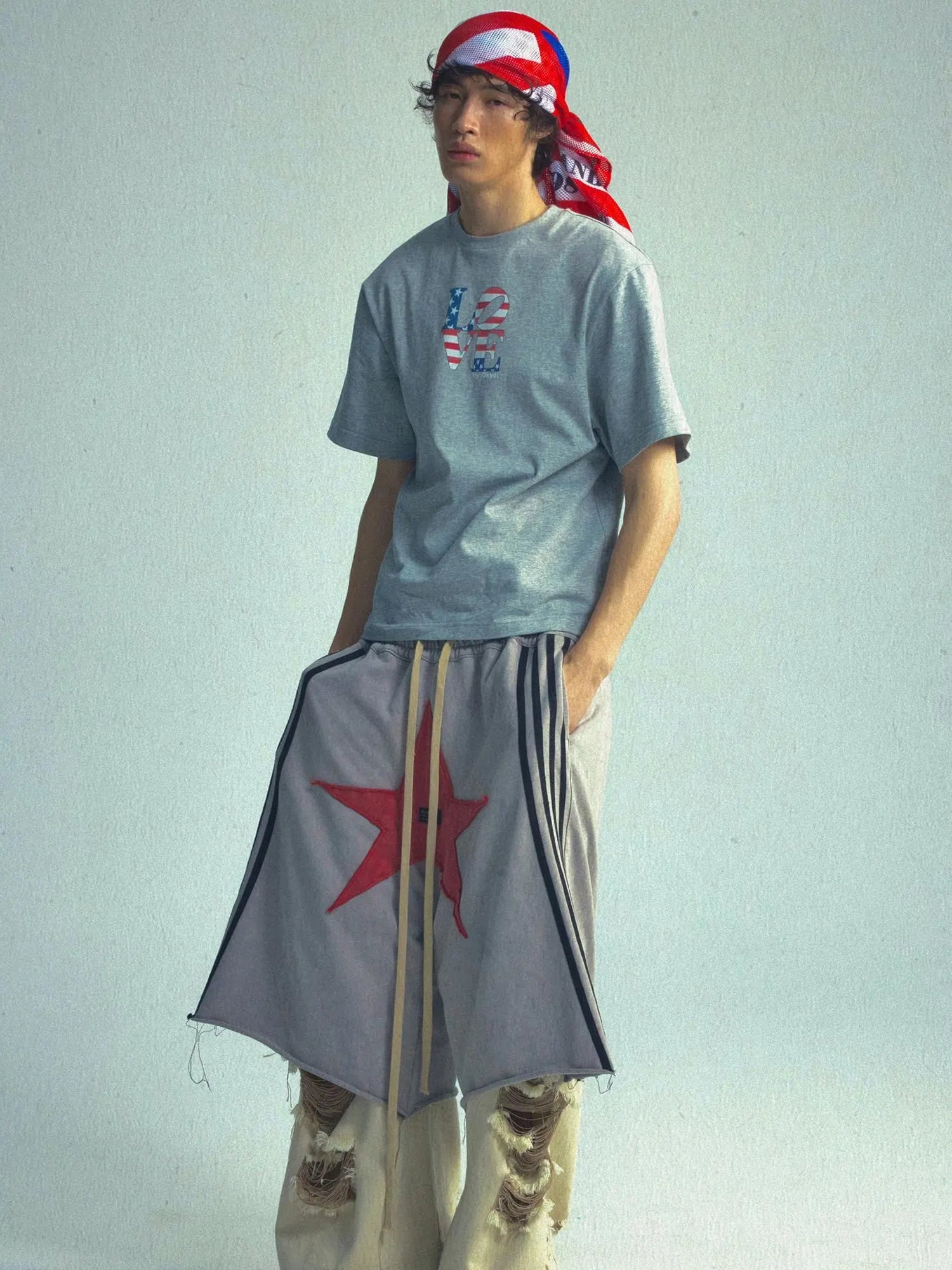 Vintage Washed Cotton Tee With Wide Shoulder Retro Fit