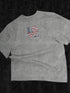 Vintage Washed Cotton Tee With Wide Shoulder Retro Fit
