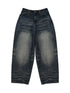 Vintage Washed Nevada Tapered Pleated Jeans
