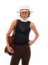 NyDkyel Viscose U Back Slip Top With Draped Cowl Neck
