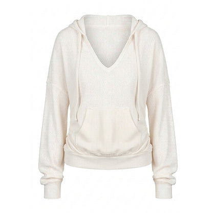 NyDkyel_Waffle_Hooded_Pocket_Drop_Shoulder_Women&