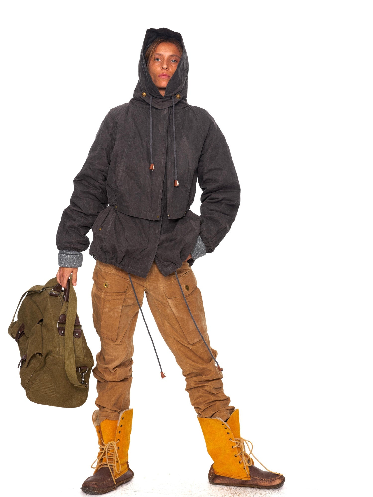 NyDkyel Waterproof Camouflage Low Waist Tapered Pocketed Unisex Cotton Pants