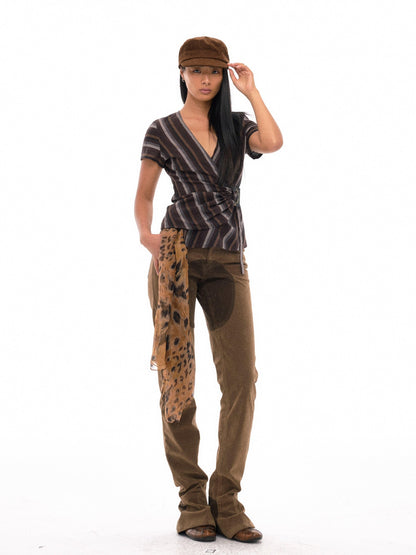 NyDkyel Western Vintage Reinforced Crotch Micro Flare Women&