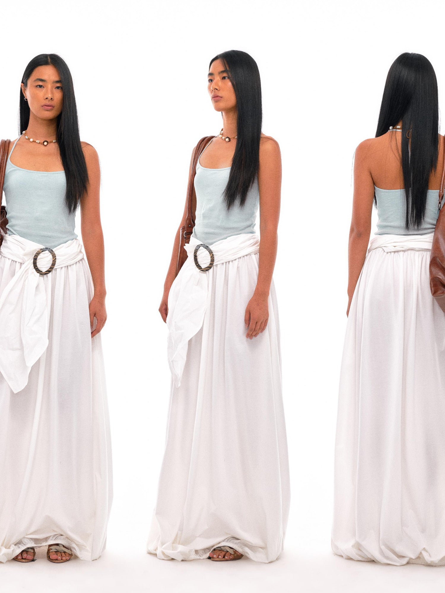 NyDkyel Y Back Cross Strap Strong Twist Ribbed Camisole