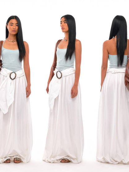 NyDkyel Y Back Cross Strap Strong Twist Ribbed Camisole