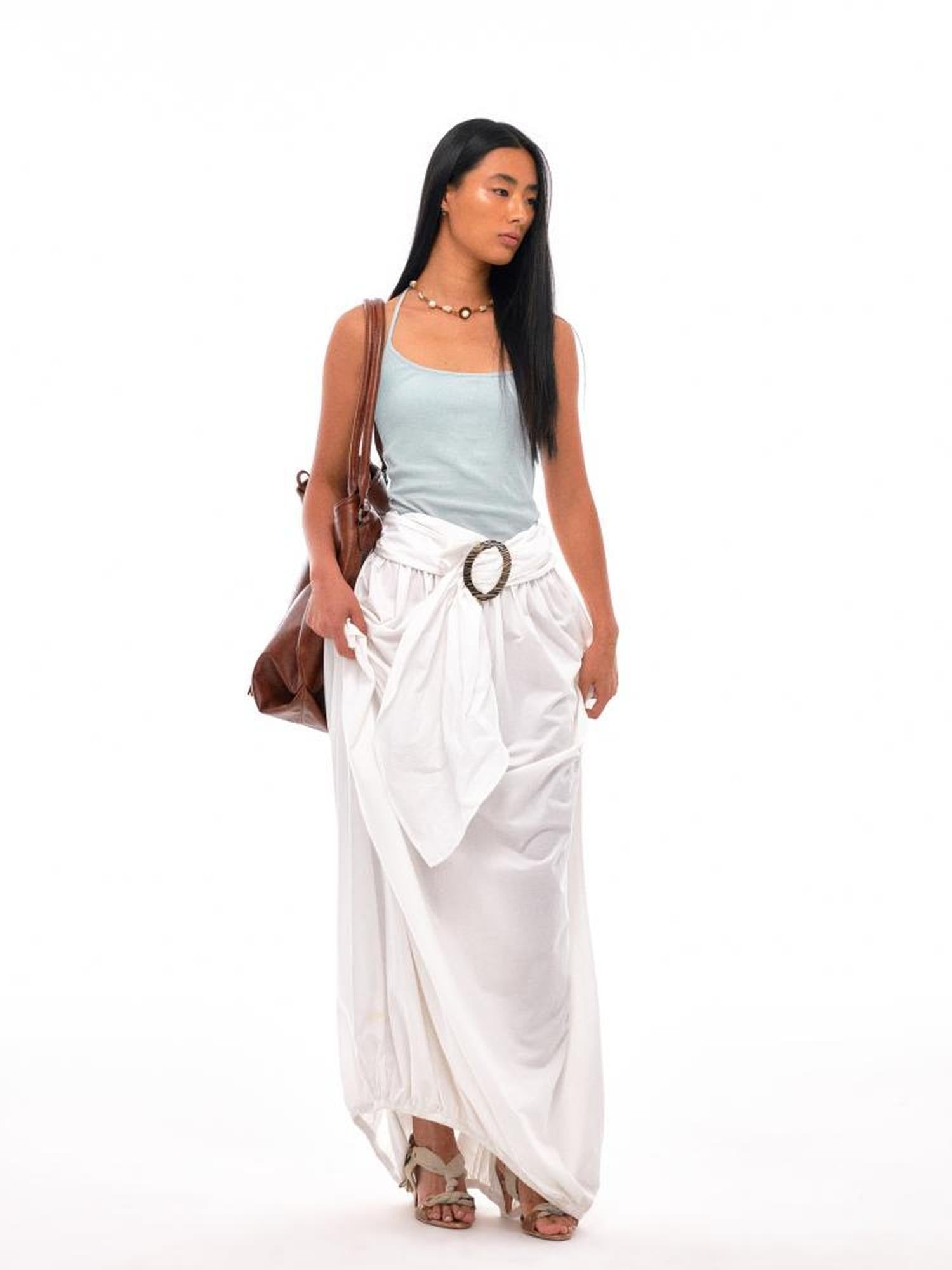 NyDkyel Y Back Cross Strap Strong Twist Ribbed Camisole