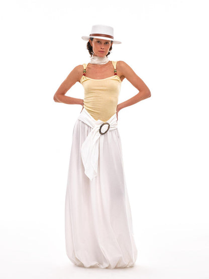 NyDkyel Zebra Adjustable Wrap Skirt With Detachable Bustier