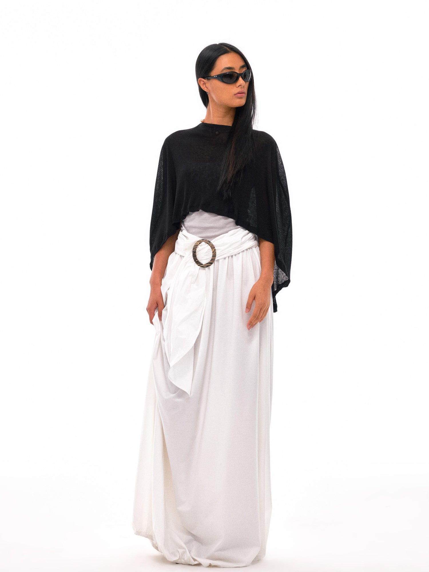 NyDkyel Zebra Adjustable Wrap Skirt With Detachable Bustier