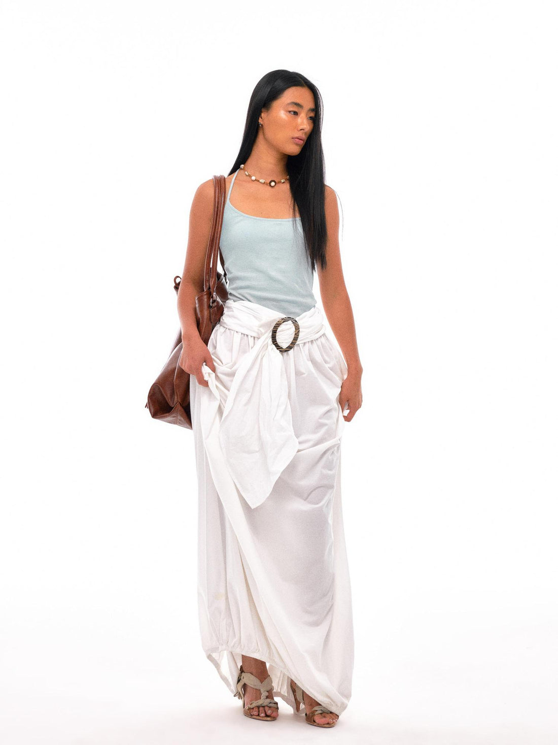 NyDkyel Zebra Adjustable Wrap Skirt With Detachable Bustier