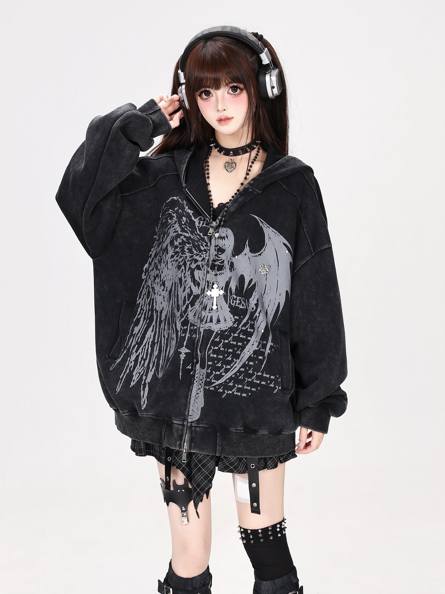 Crazy_Girl_Devil_Angel_Stripe_Vintage_Washed_Distressed_Street_Women&
