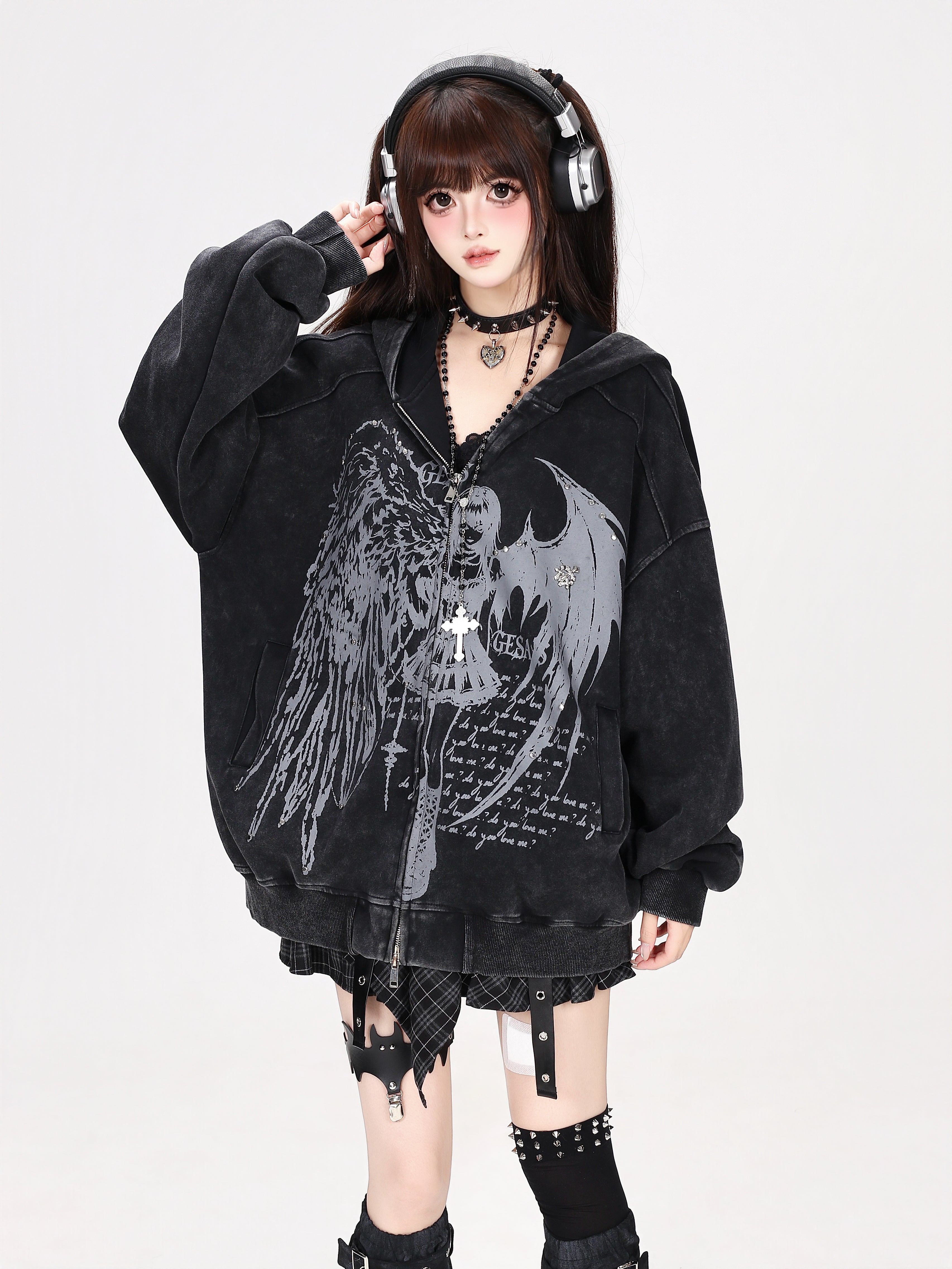 Crazy_Girl_Devil_Angel_Stripe_Vintage_Washed_Distressed_Street_Women&