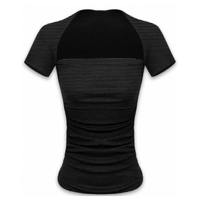 Vintage Stripe Square Neck Fitted Tee